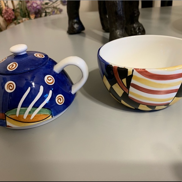 cardinal, Inc. Jazz Cafe Single Serve Teacup/Pot - Picture 8 of 8